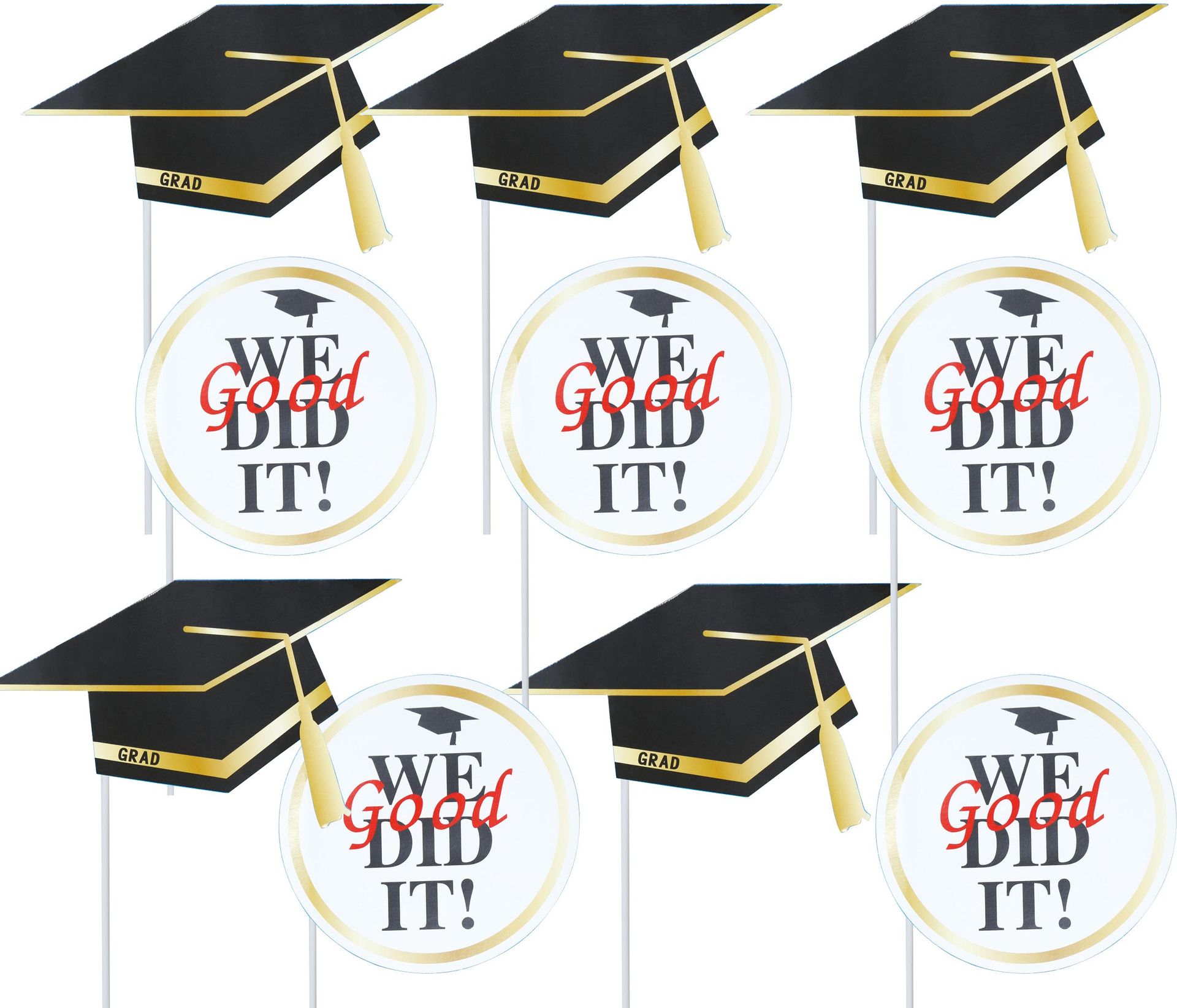 Afstuderen Photobooth Props 10 Stuks