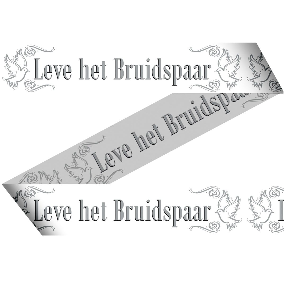 Afzetlint bruiloft bruidspaar