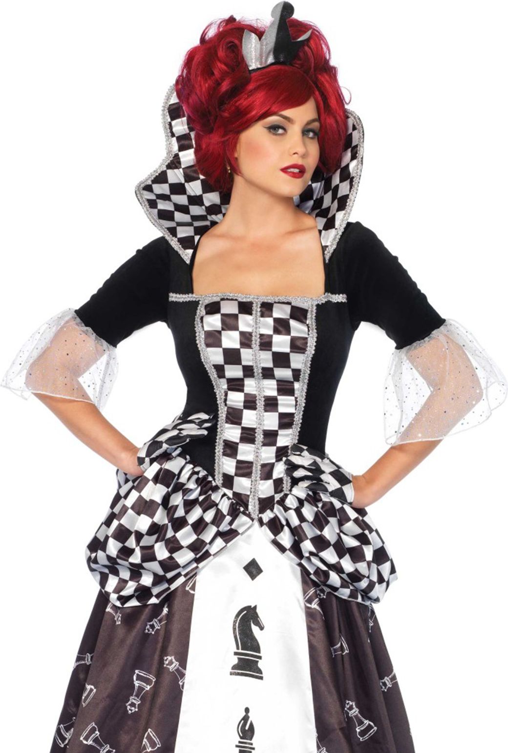 Alice in wonderland schaak koningin jurk