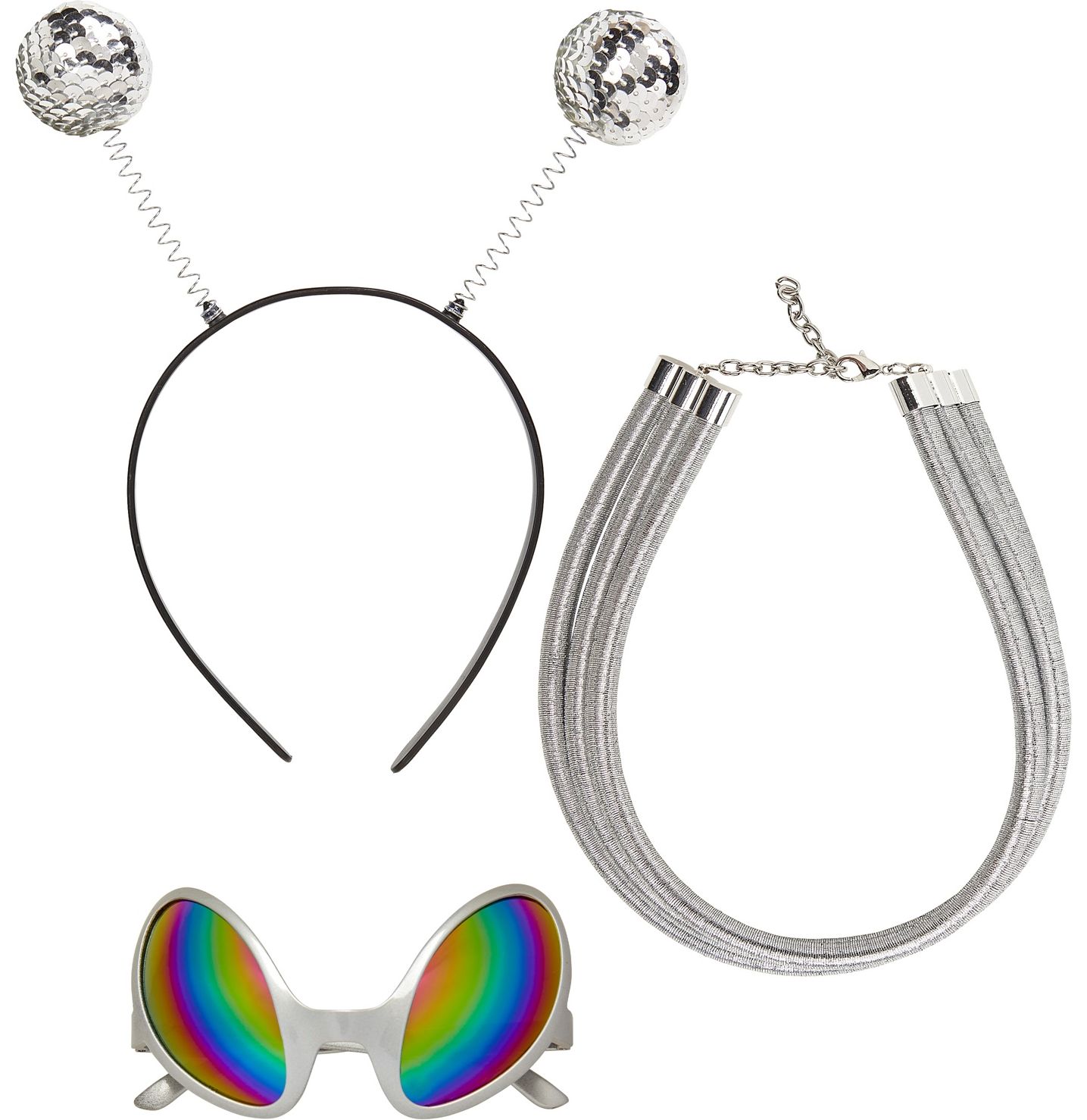 Alien accessoire set zilver