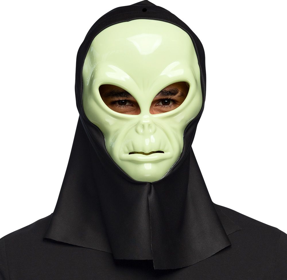 Alien Gezichtsmasker met Kap halloween