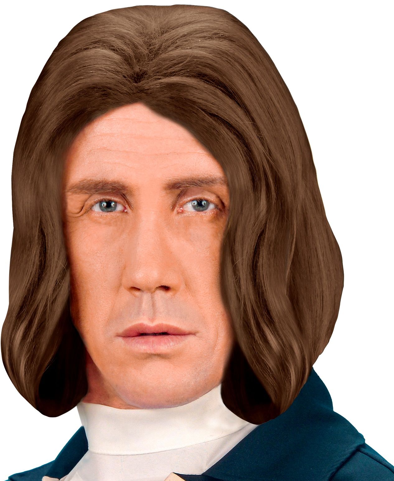 Amadeus pruik bruin