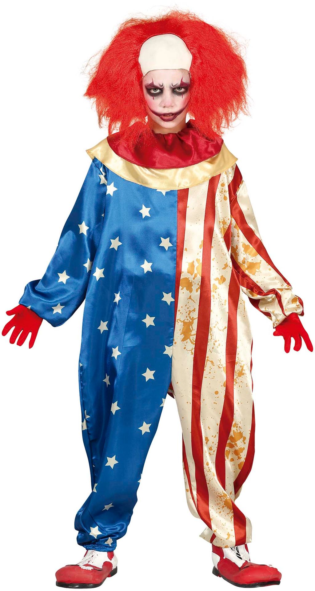 Amerikaanse patriot clown kind