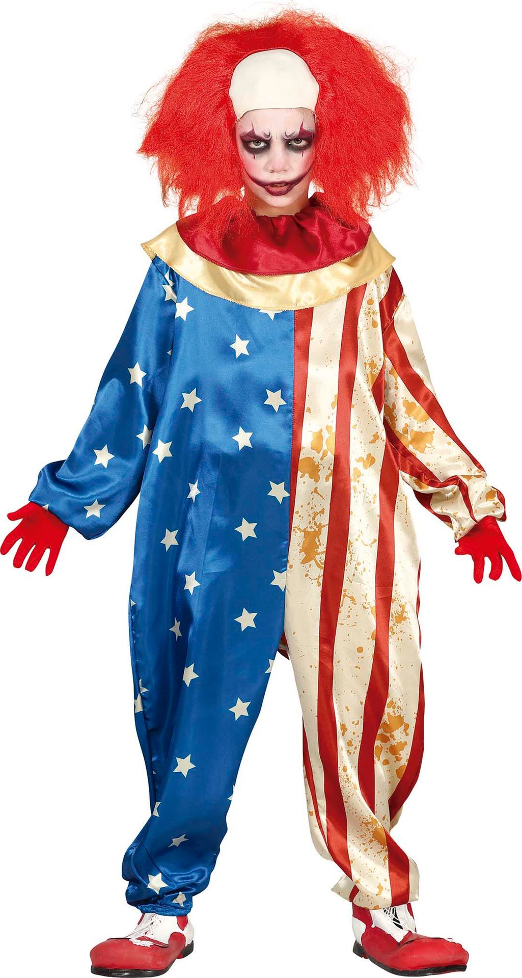 Amerikaanse patriot clown kind