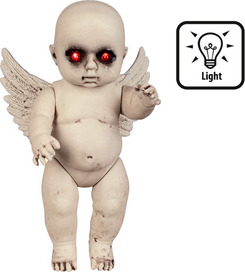 Angel horror pop met lichtgevende ogen
