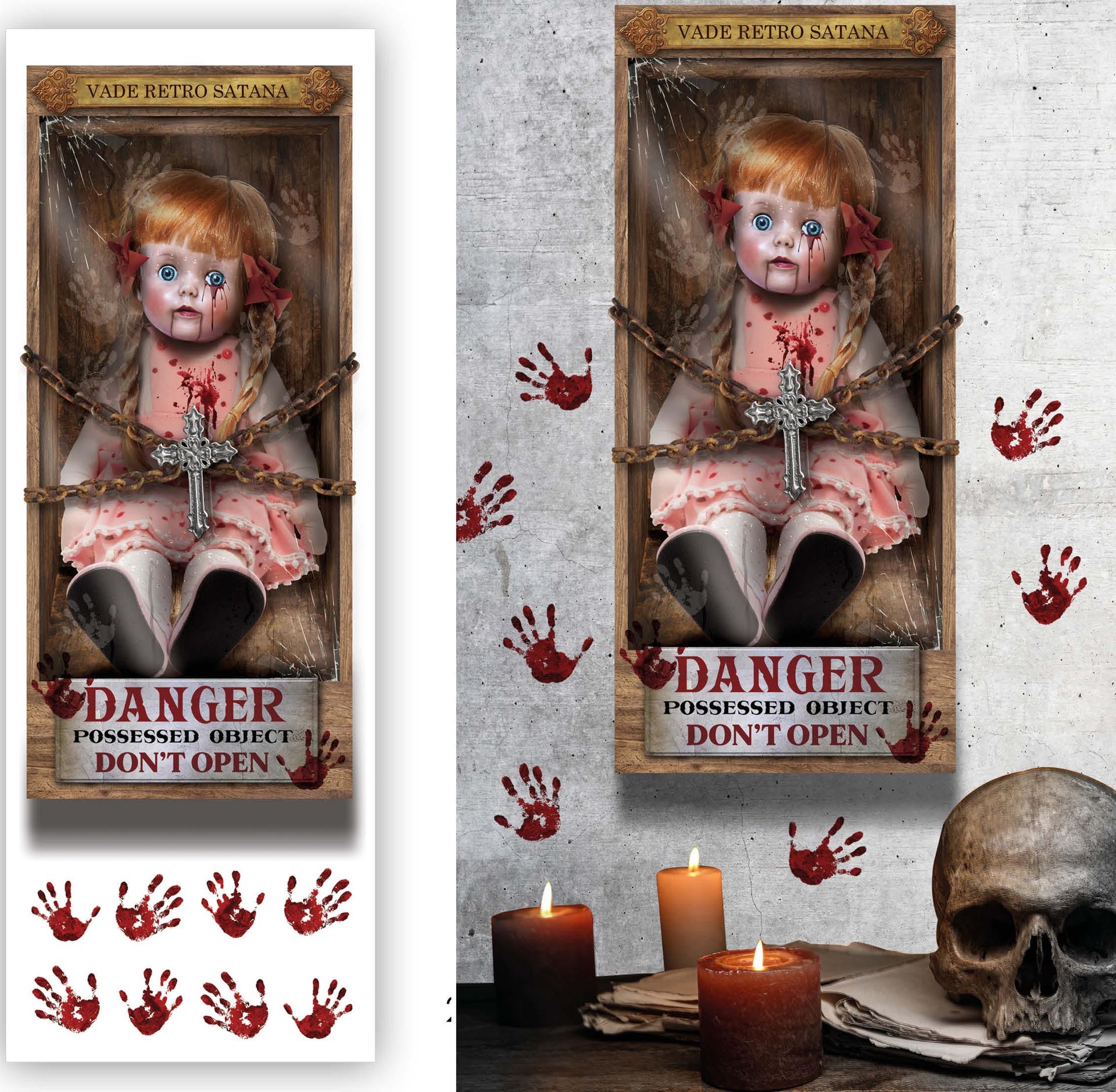 Annabelle horror stickers halloween
