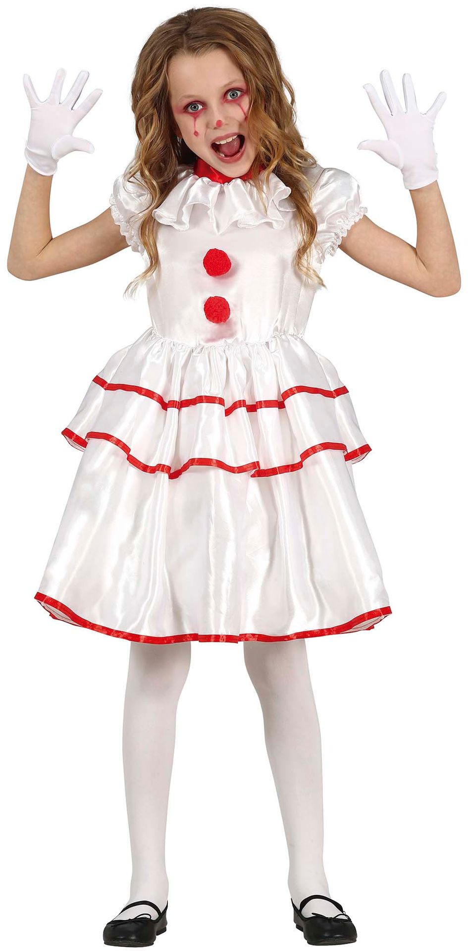 Annabelle jurkje outfit wit rood meisjes