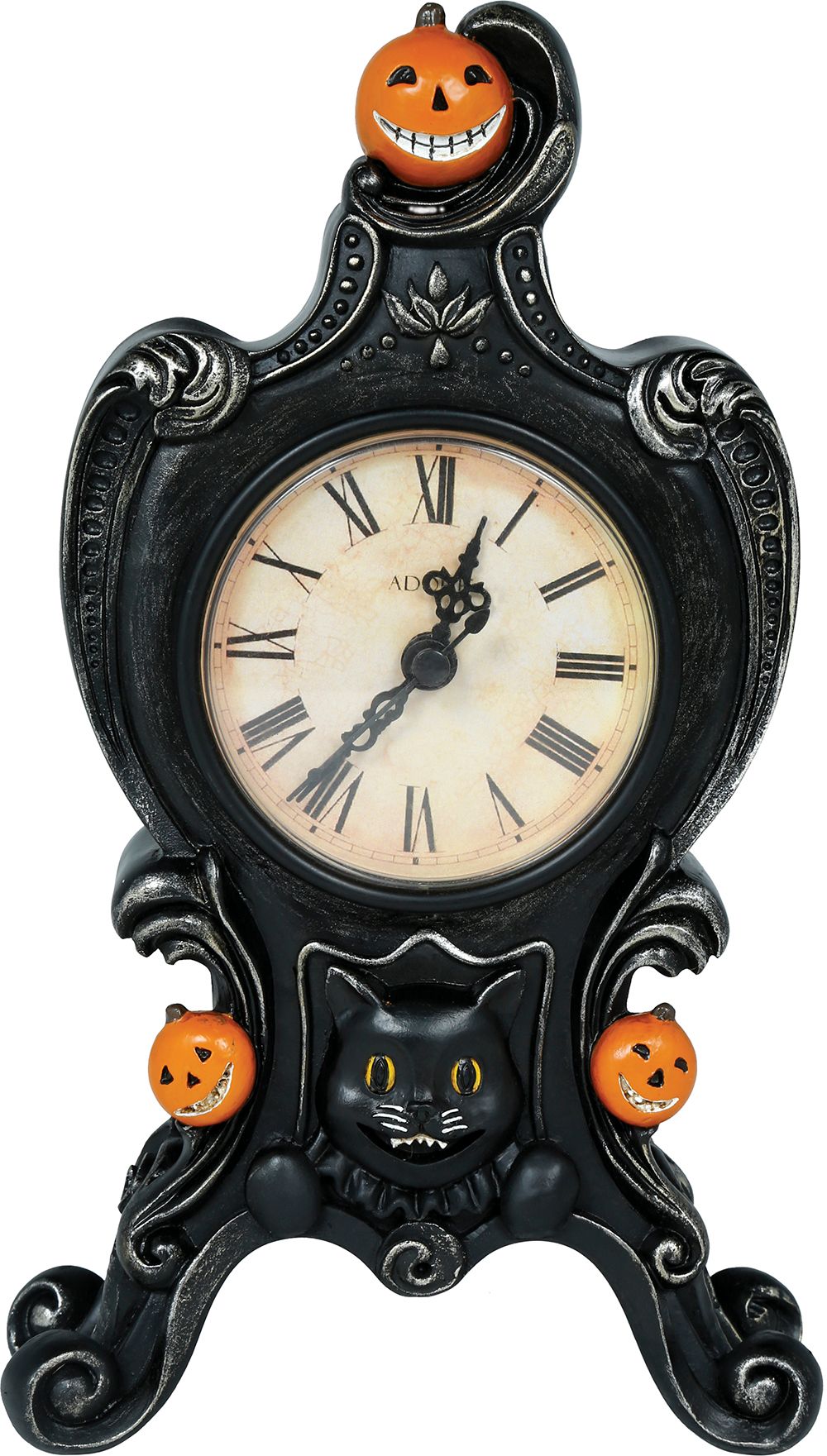 Antieke Mini Halloween Klok Zwart