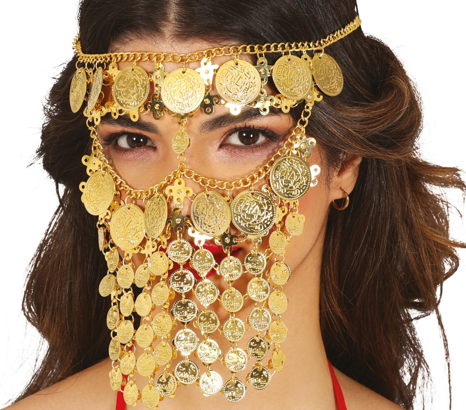Arabische Gouden Gezichtssluier