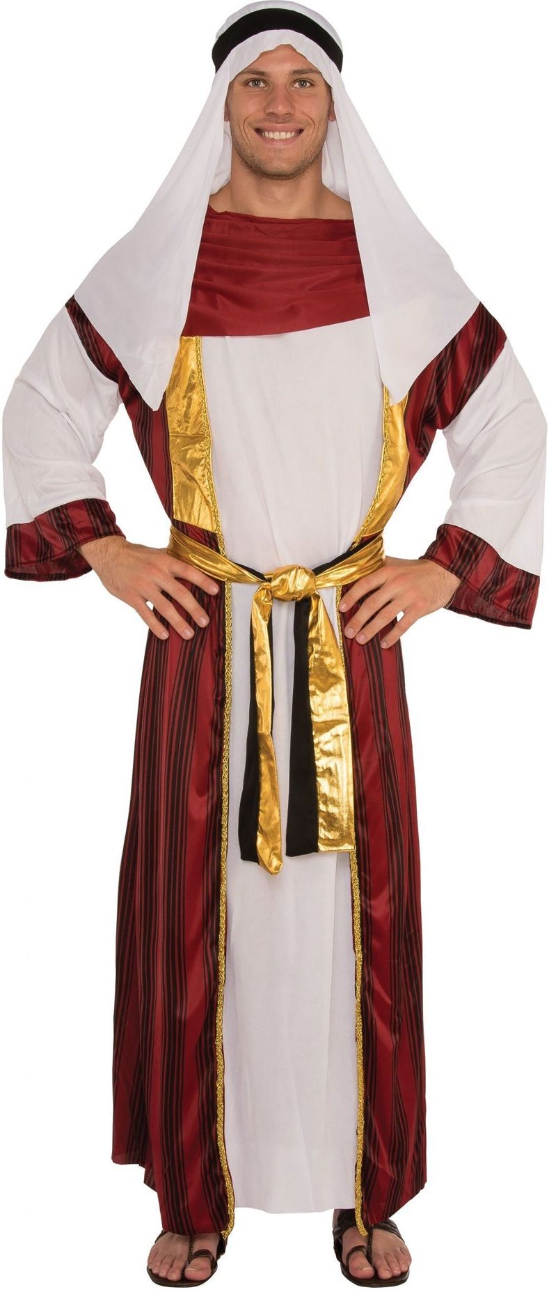 Arabische Olie Sjeik Gewaad Wit Heren