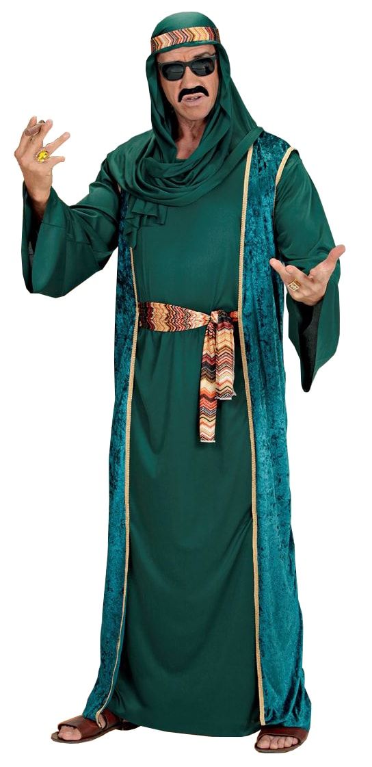 Arabische oliesjeik groene outfit heren