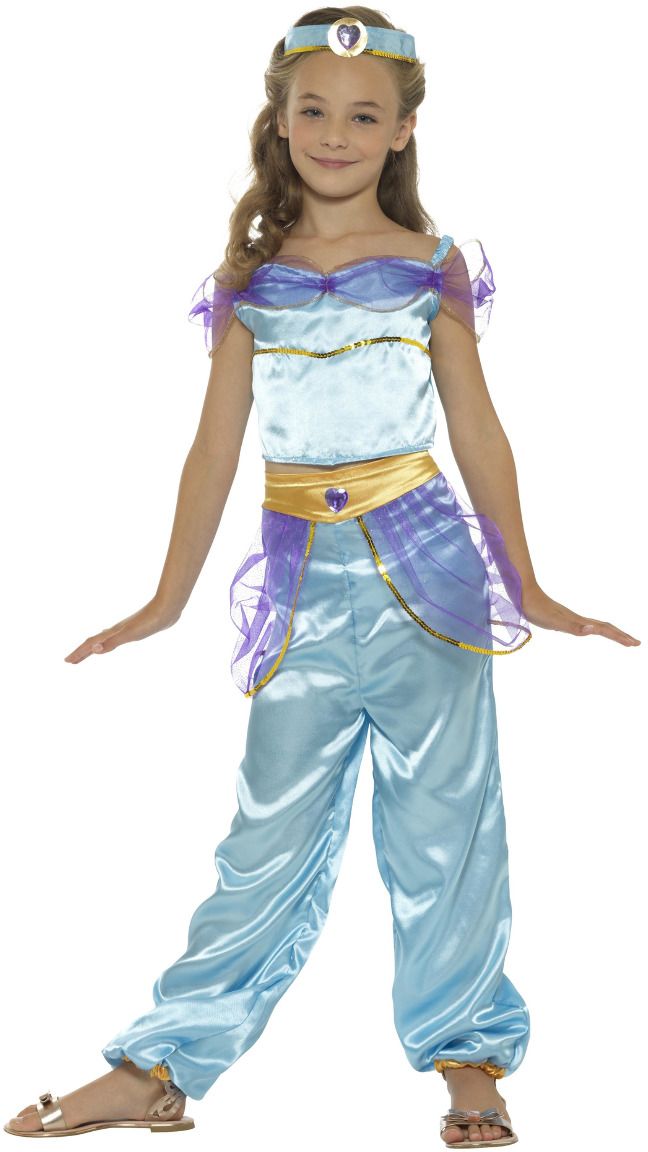 Arabische prinses outfit blauw