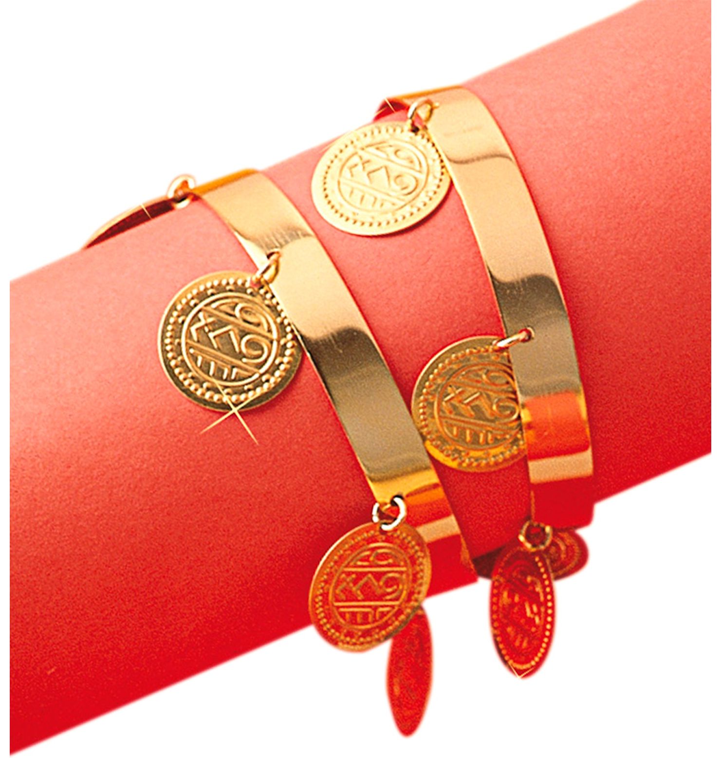 Armband zigeuner gouden muntjes