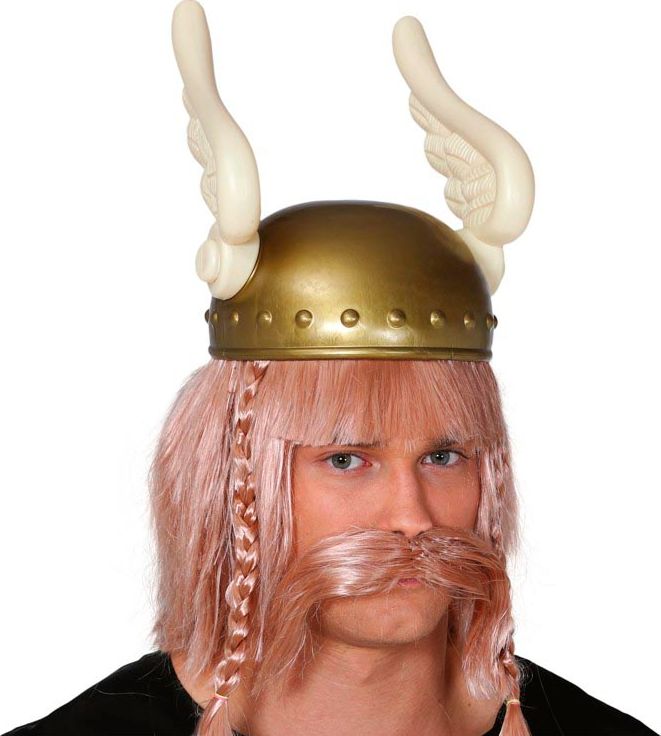 Asterix helm met witte vleugels