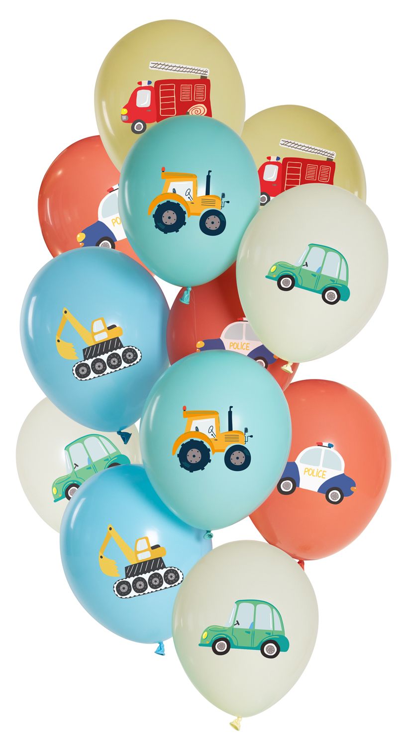 Auto's verjaardag ballonnen