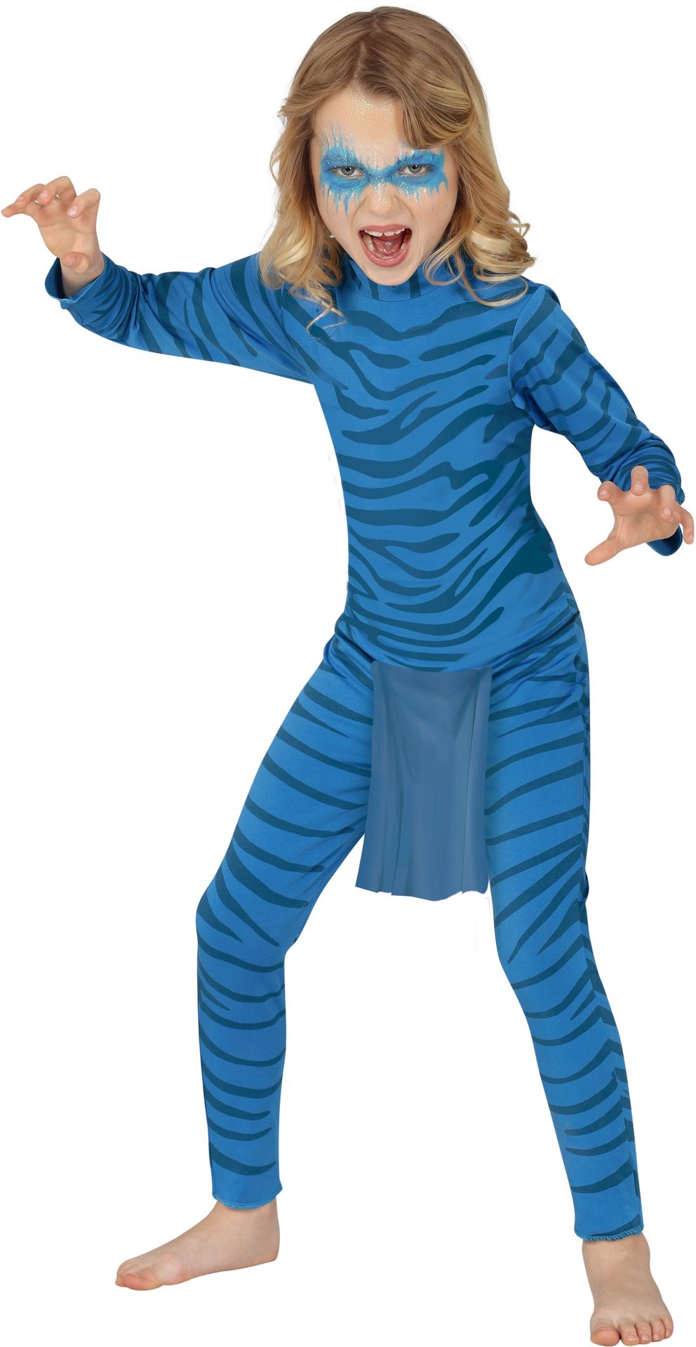 Avatar kostuum kind blauw