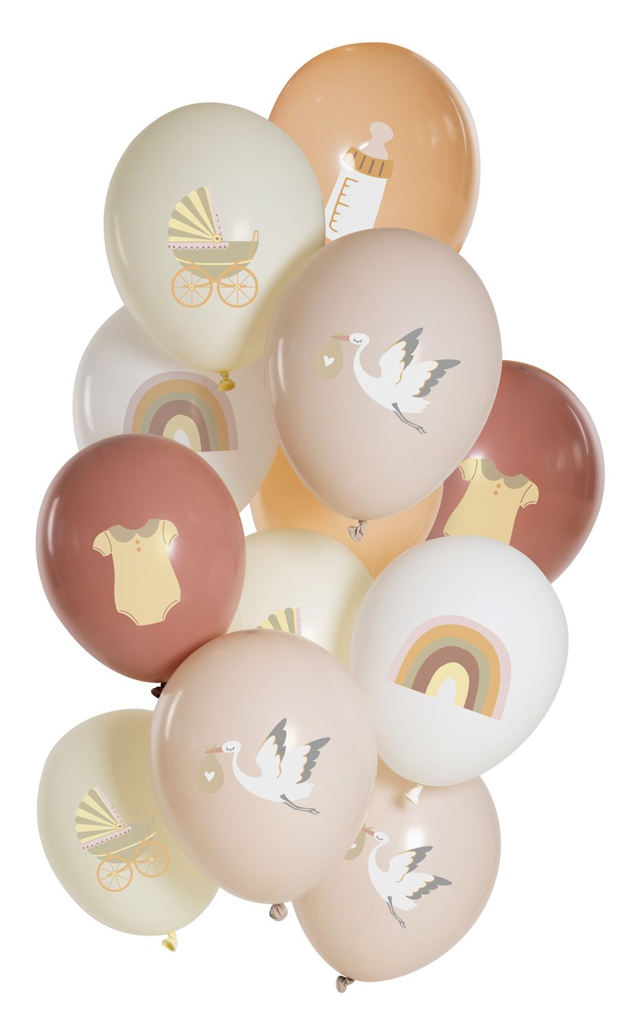 Babyshower ballonnen set 12st