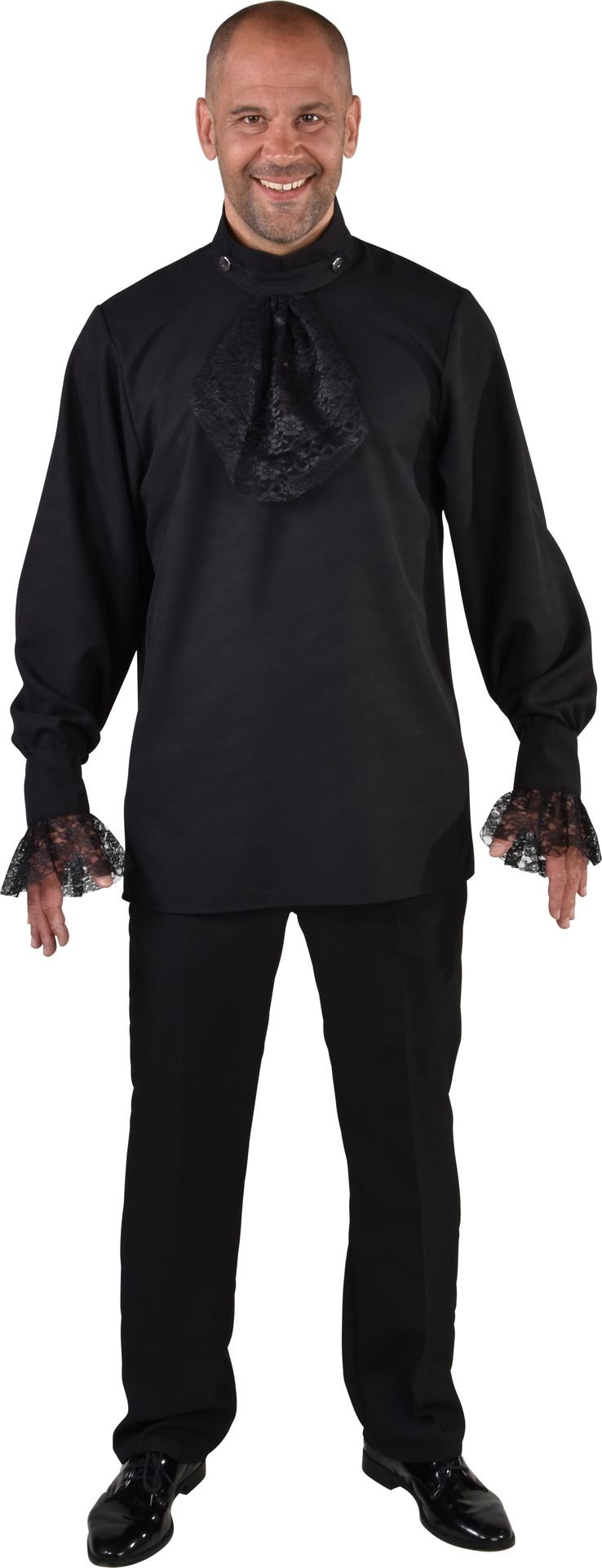 Baisc blouse man zwart