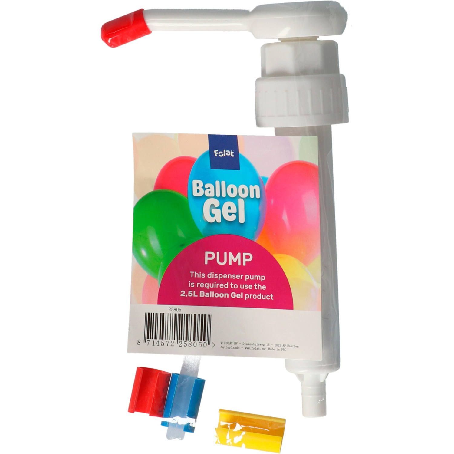 Ballon gel dispenser pomp opzet stuk