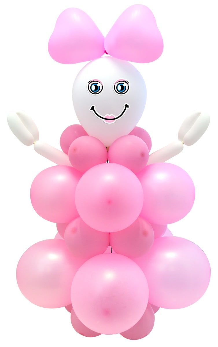 Ballonfiguur knutselset baby meisje