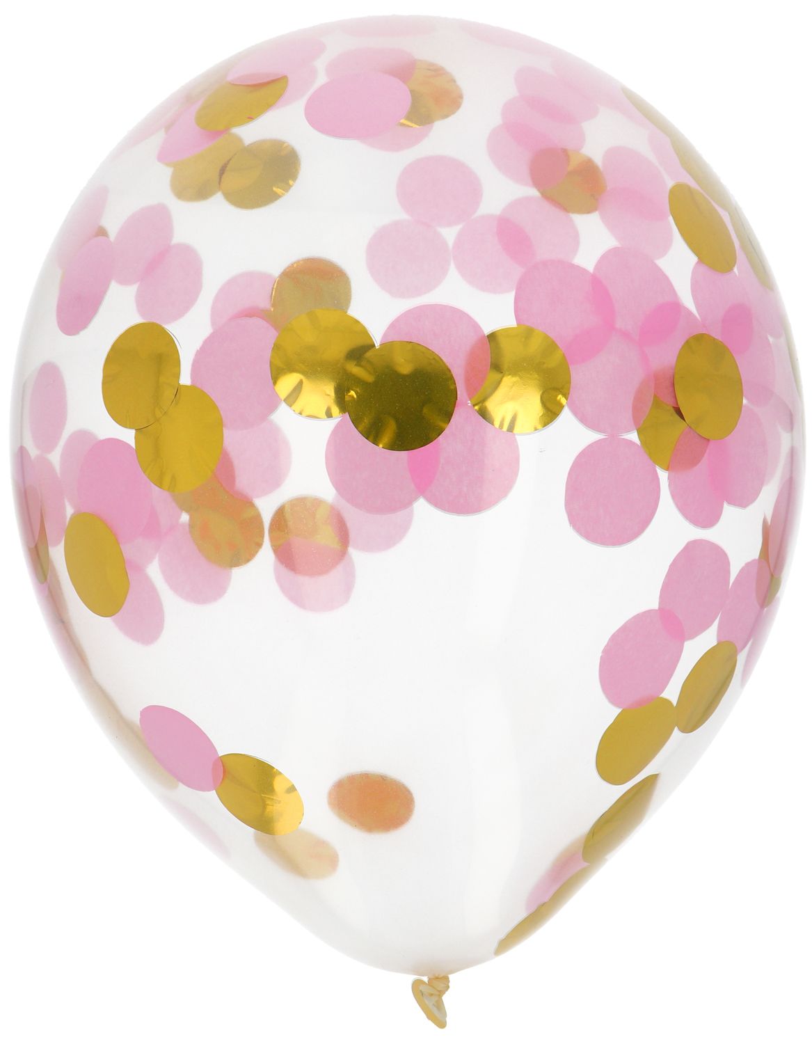 Ballonnen met confetti goud roze