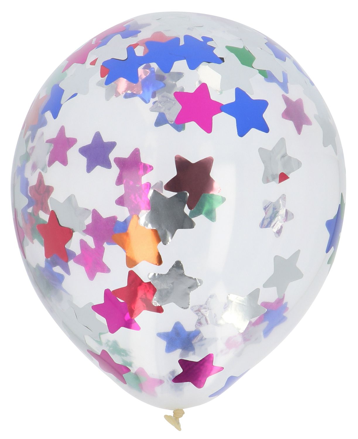 Ballonnen met sterren confetti kleurrijk