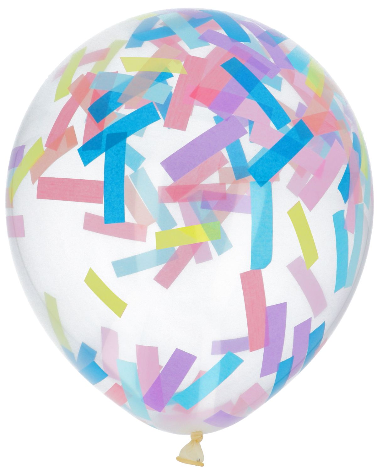 Ballonnen met streepjes confetti pastel