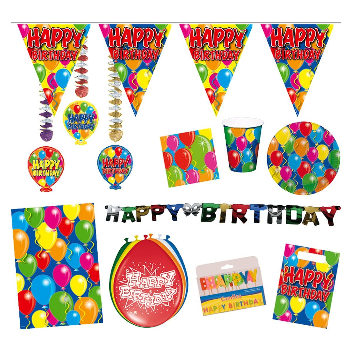 Ballonnen verjaardag feestpakket