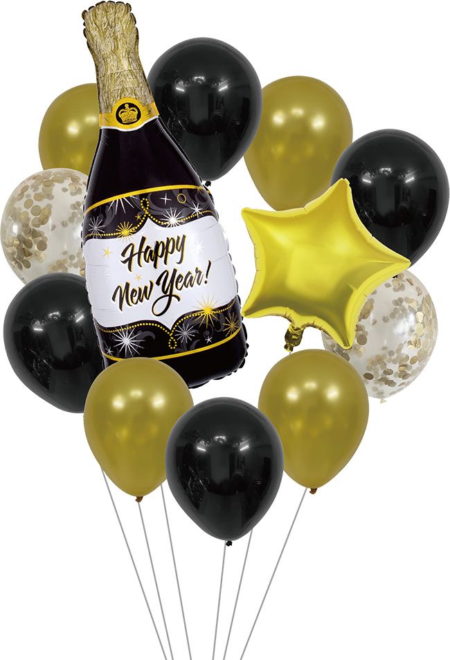 Ballonnenset Oud & Nieuw 14-Delig
