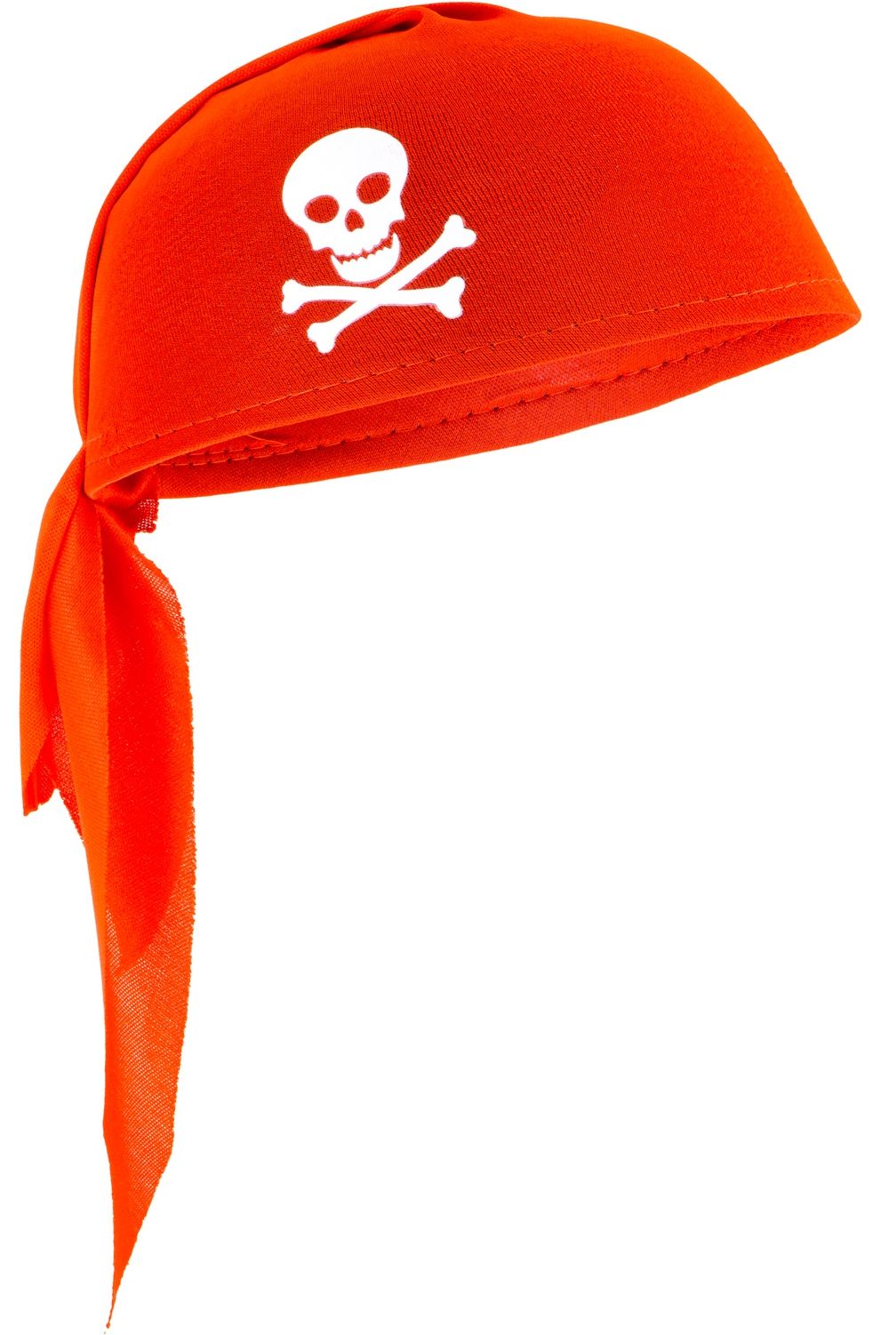 Bandana hoed piraten rood