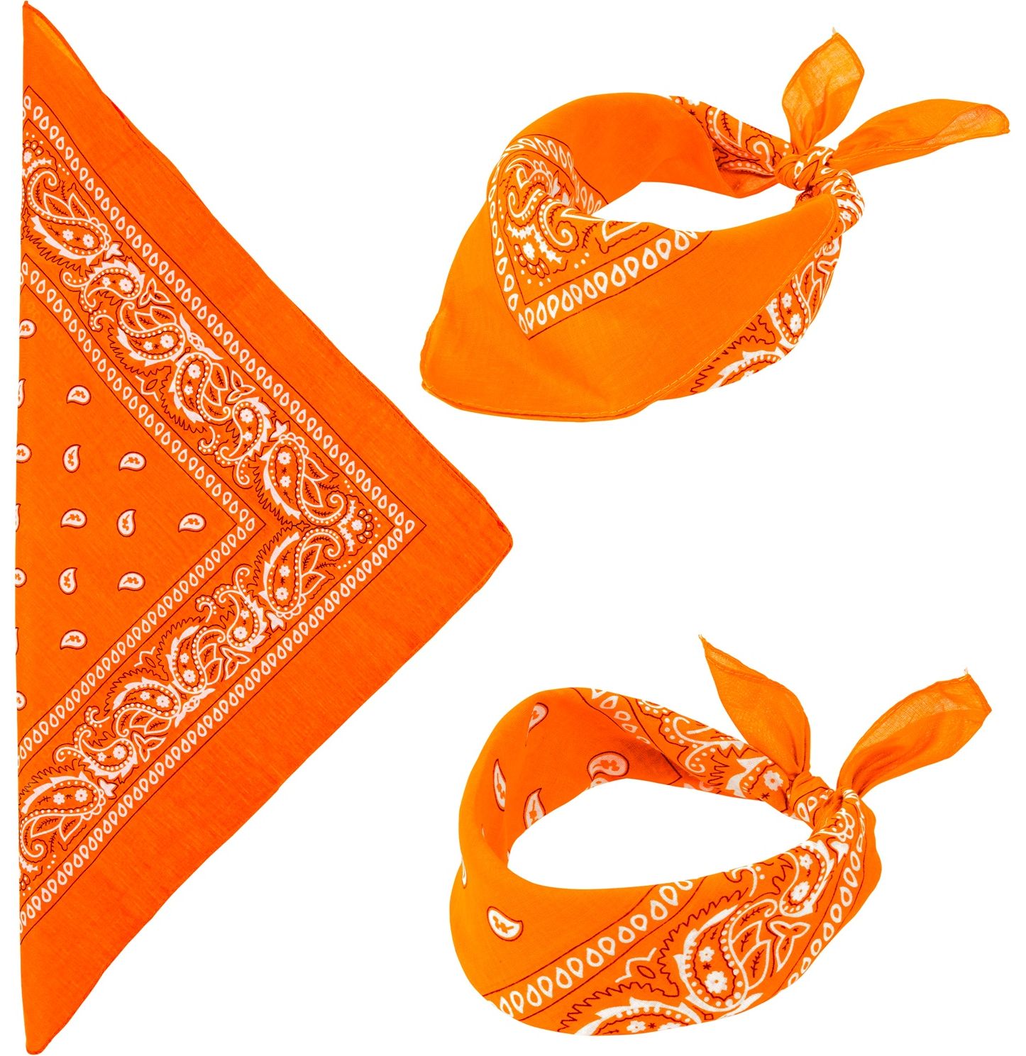 Bandana oranje biker