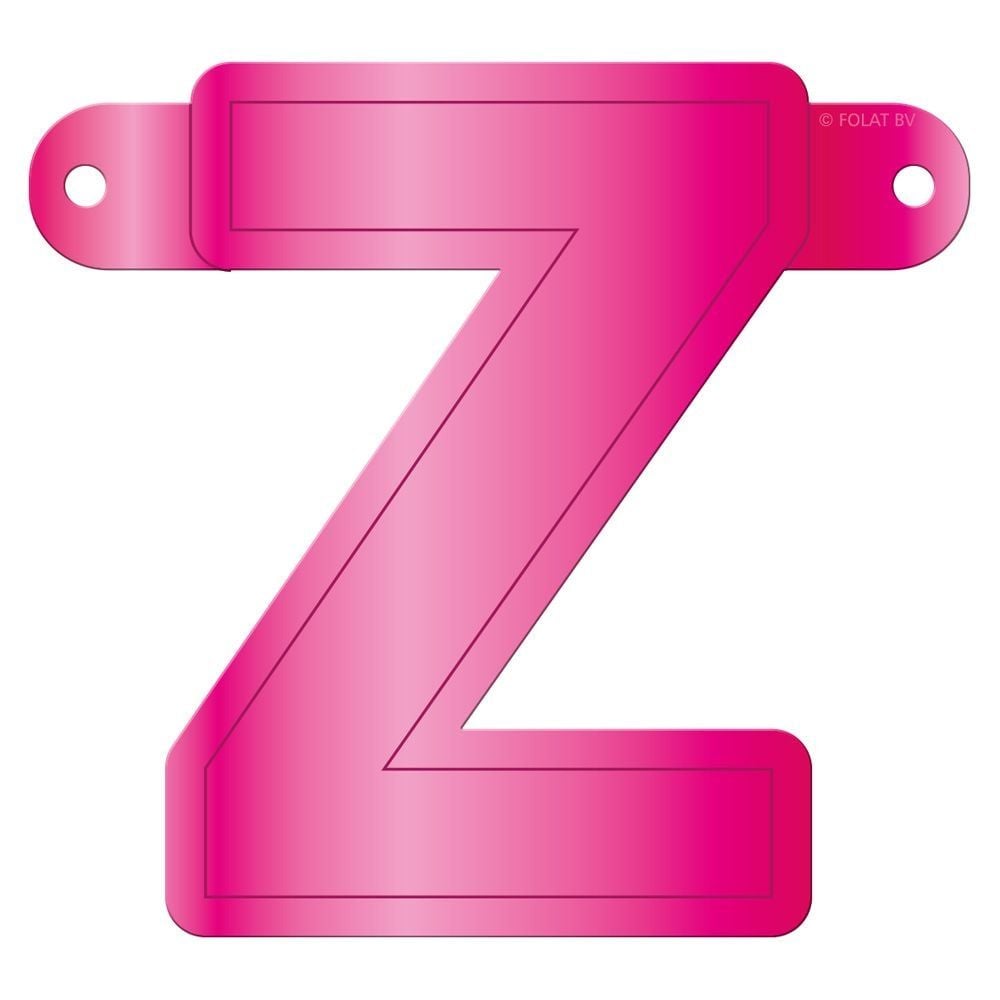 Banner letter Z magenta