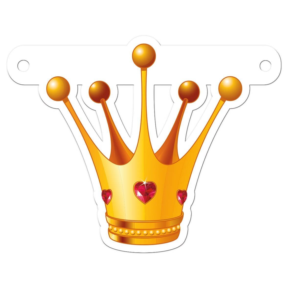 Banner prinsessen kroon