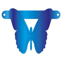 Banner Vlinder blauw