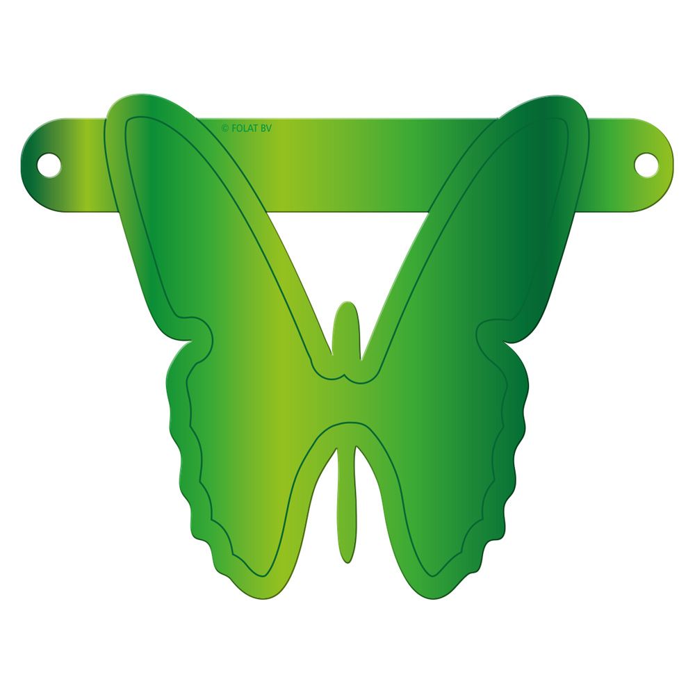 Banner Vlinder lime groen