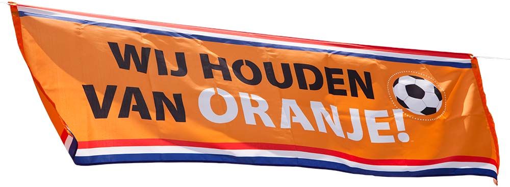 Banner wij houden van oranje