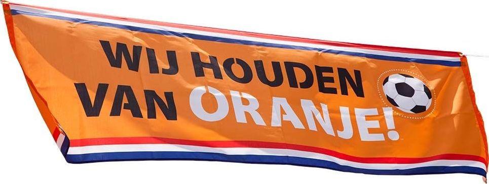 Banner wij houden van oranje