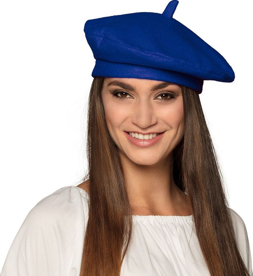 Basic baret blauw