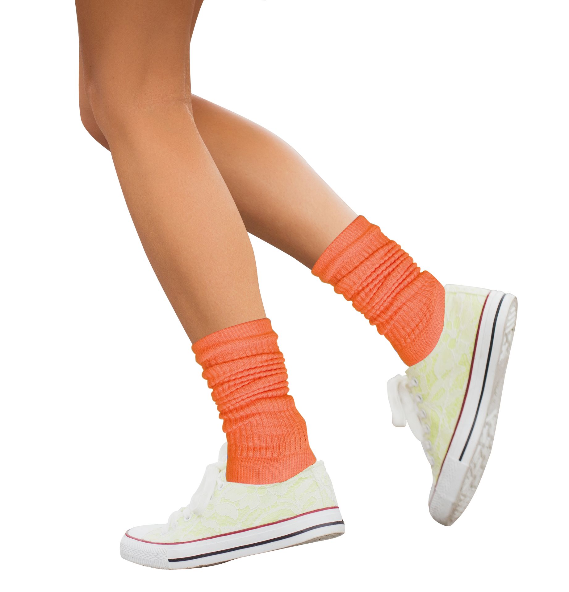 Basic beenwarmers oranje