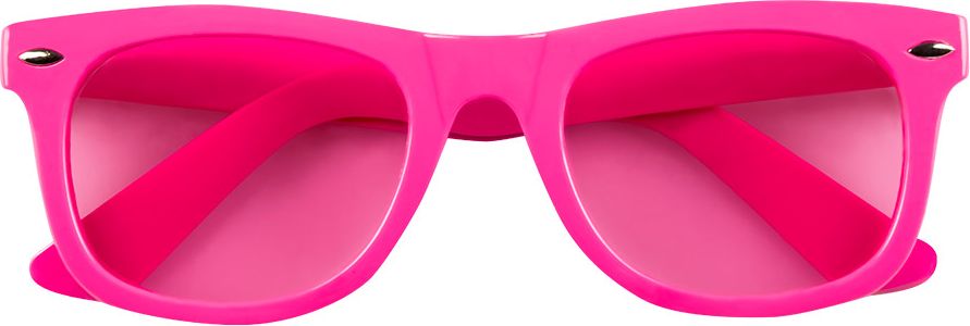 Basic feest bril neon roze