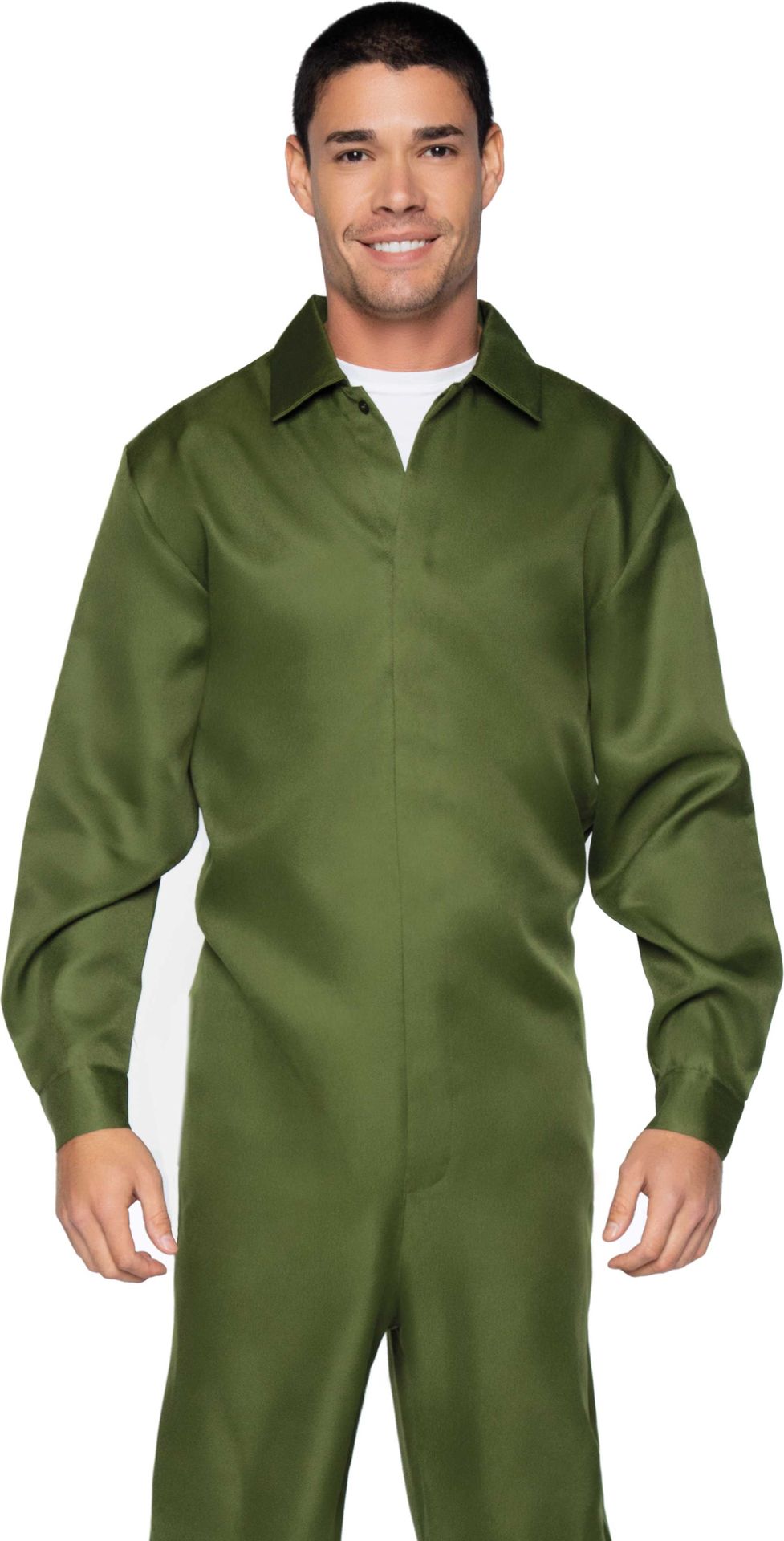 Basic overall legergroen