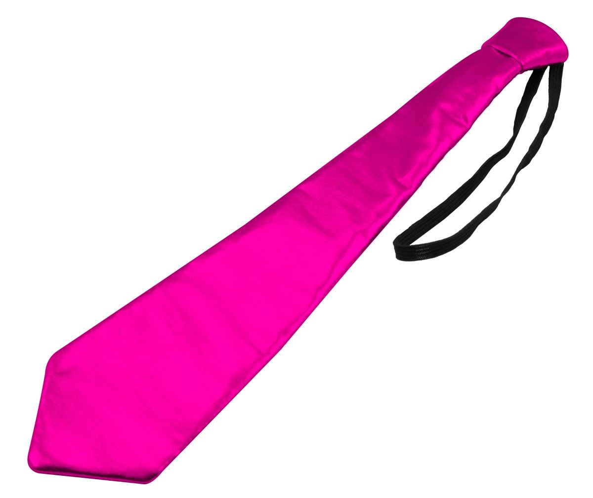 Basic stropdas metallic magenta roze