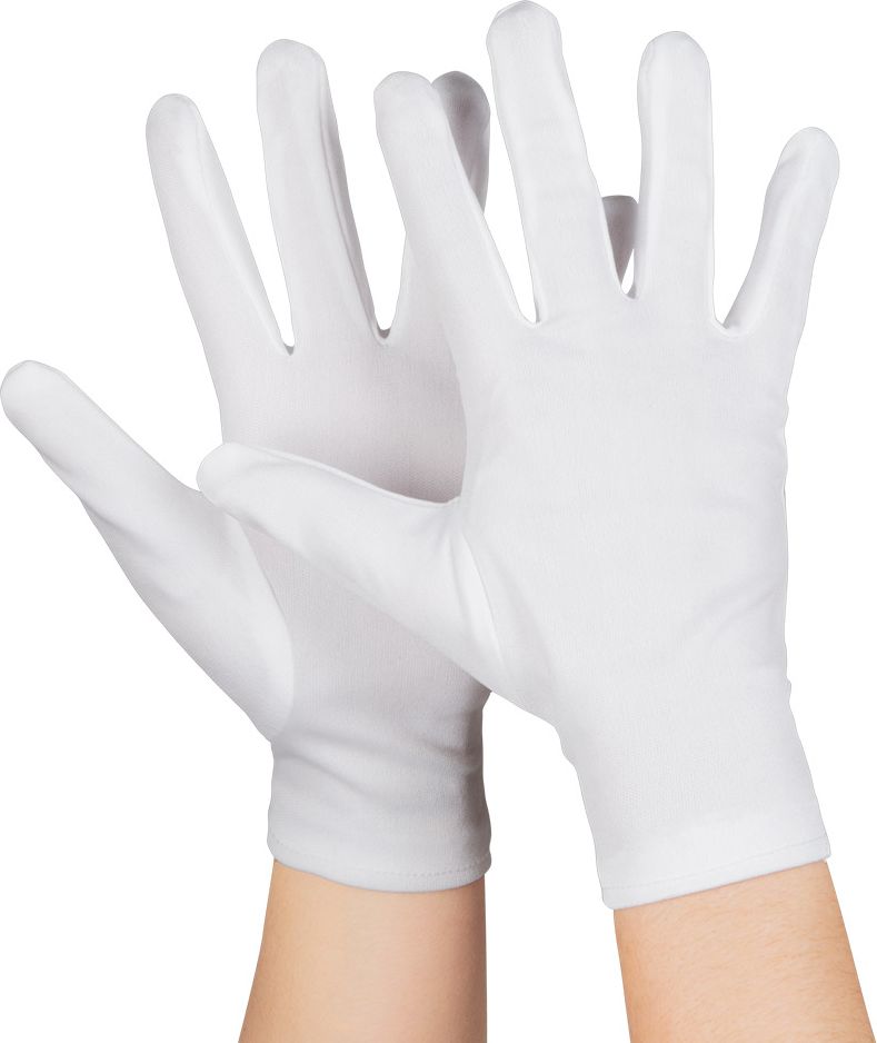 Basis korte handschoenen wit