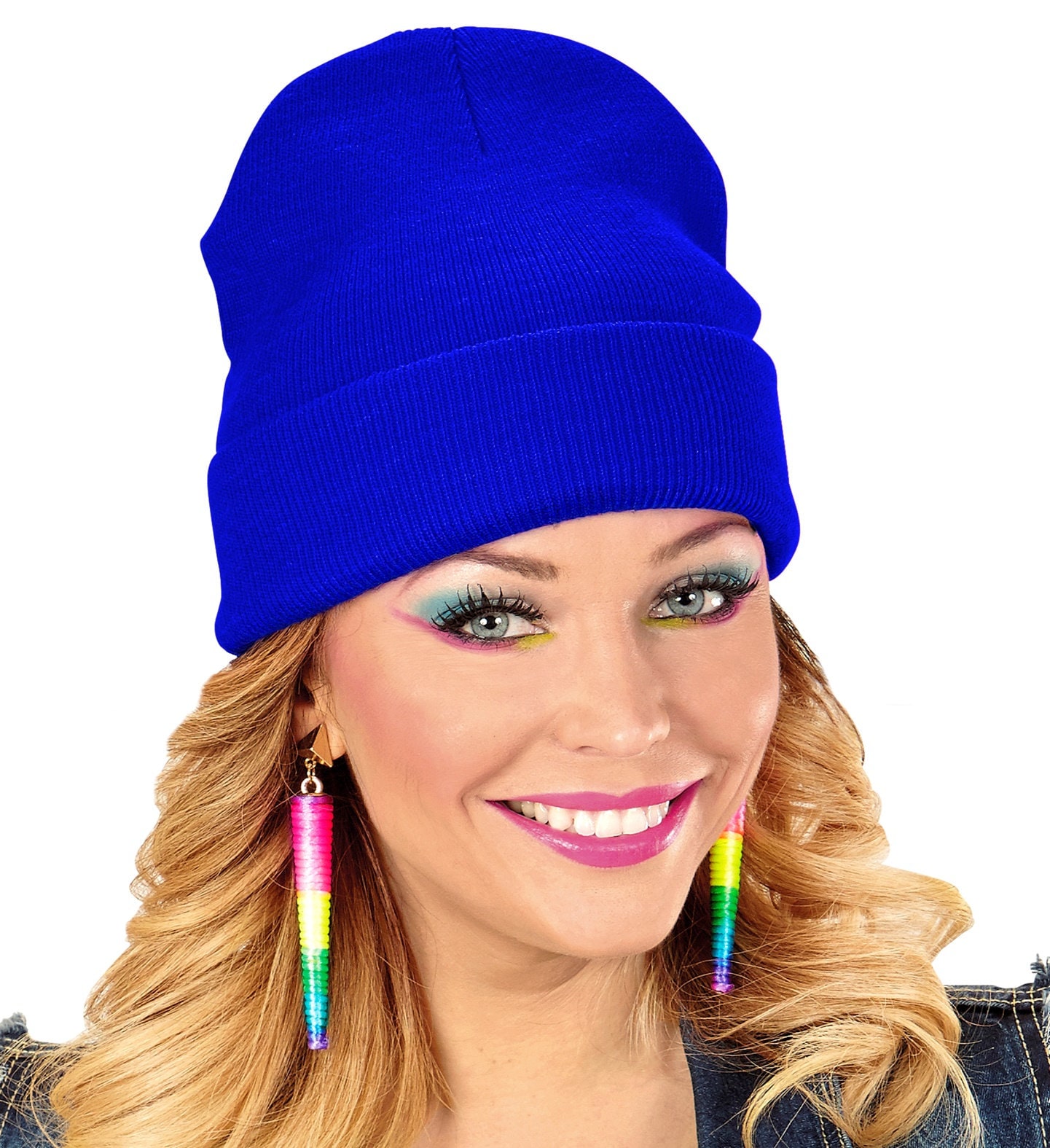 Beanie Carnaval Muts Blauw Dames Heren