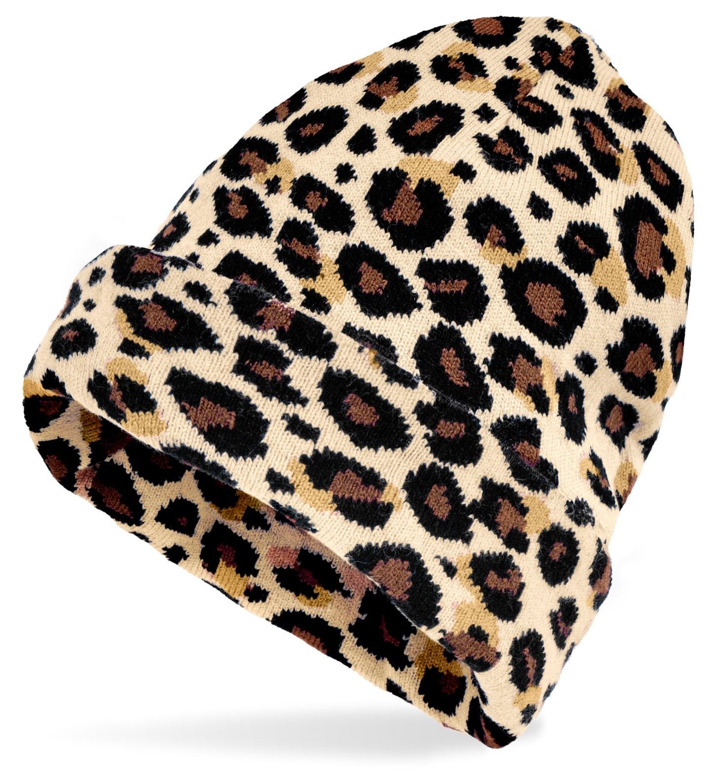 Beanie Carnaval Muts met Luipaardprint Dames Heren