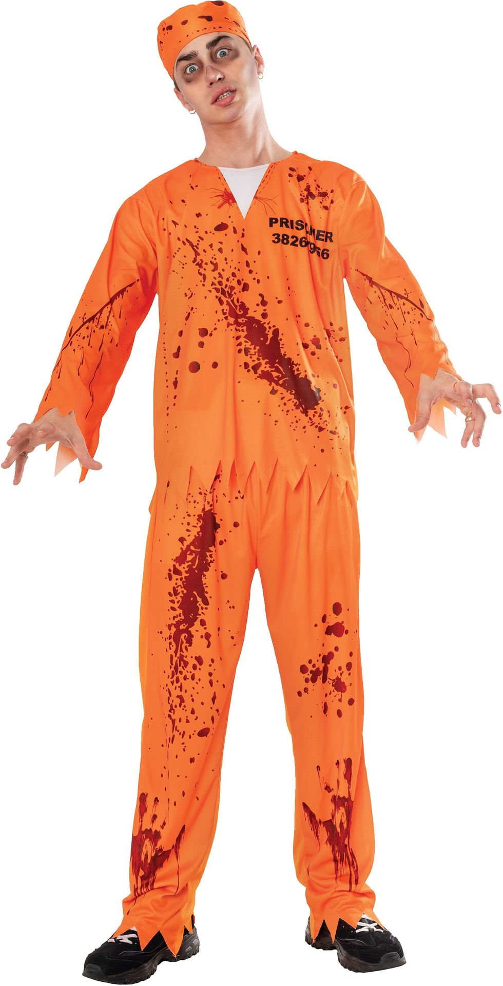 Bebloede Boef Oranje Outfit Mannen