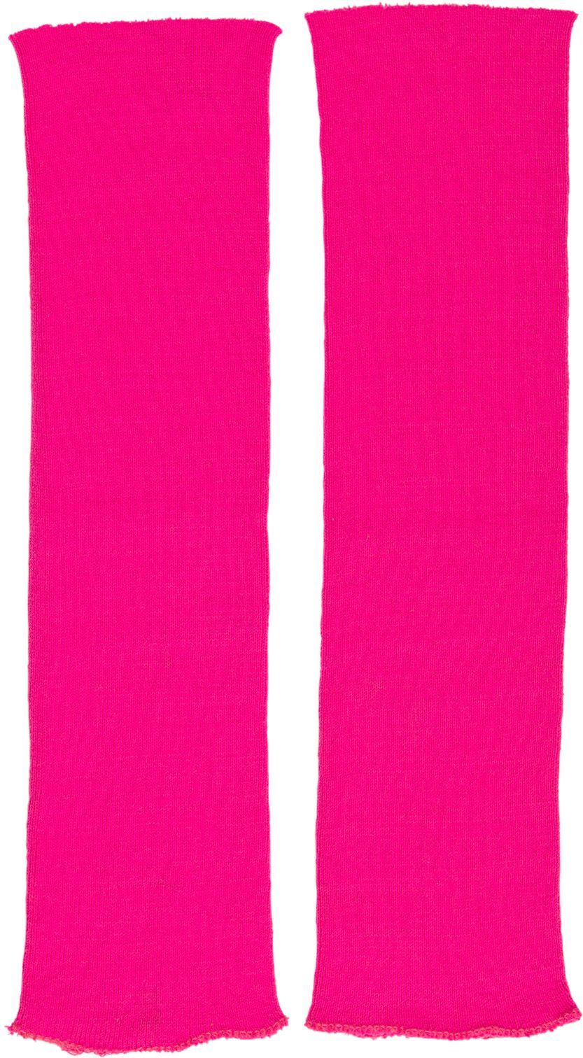 Beenwarmers neon roze