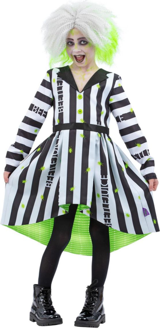 Beetlejuice Jurk Meisjes Zwart en Wit
