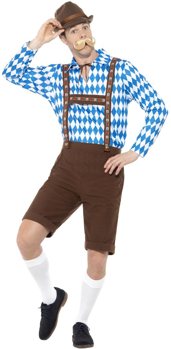 Beieren lederhosen heren blauw