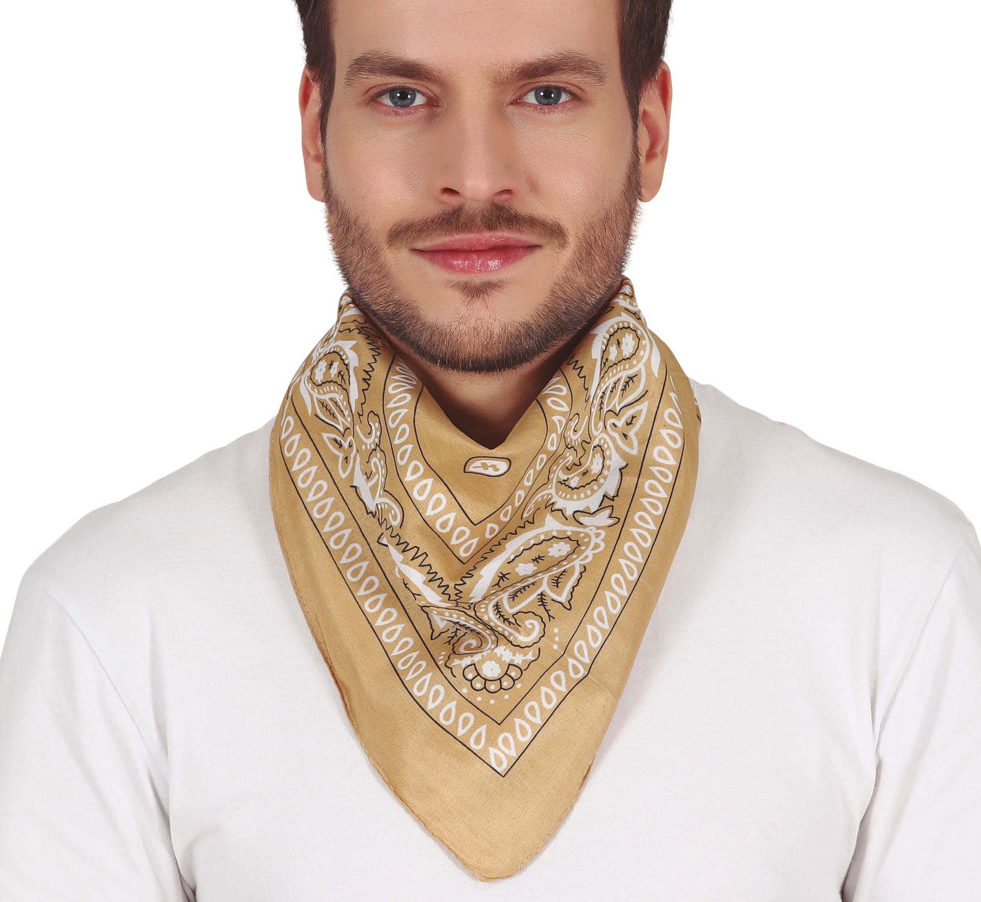 Beige Biker Bandana